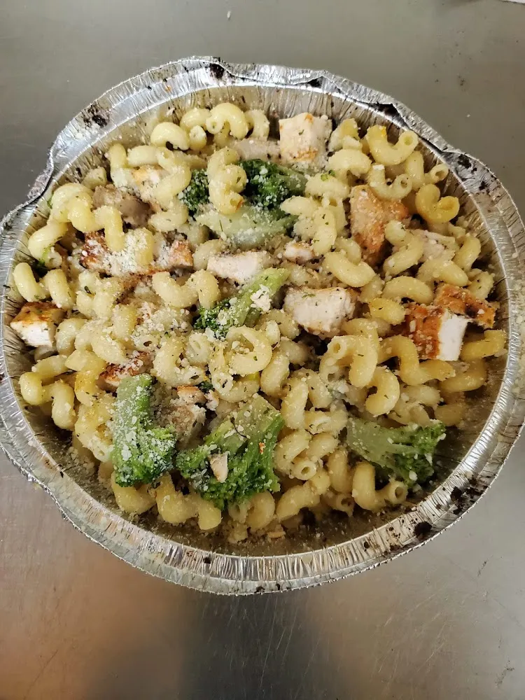 Grilled Chicken & Broccoli with Garlic Butter Sauce